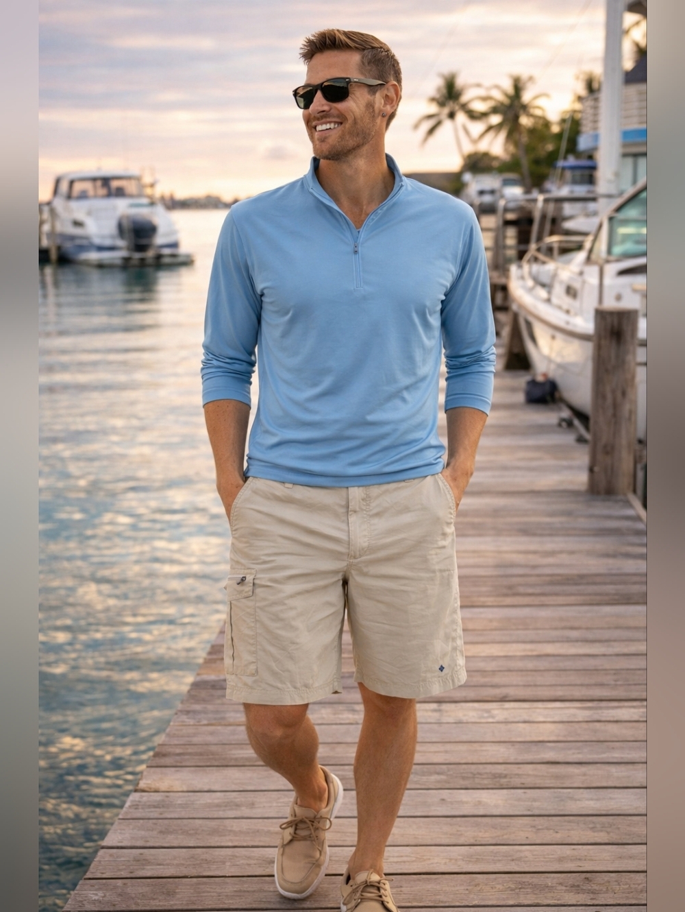 Columbia PFG Omni-Shade Shorts Men’s 42 10” Inseam Khaki Fishing Outdoor Perform